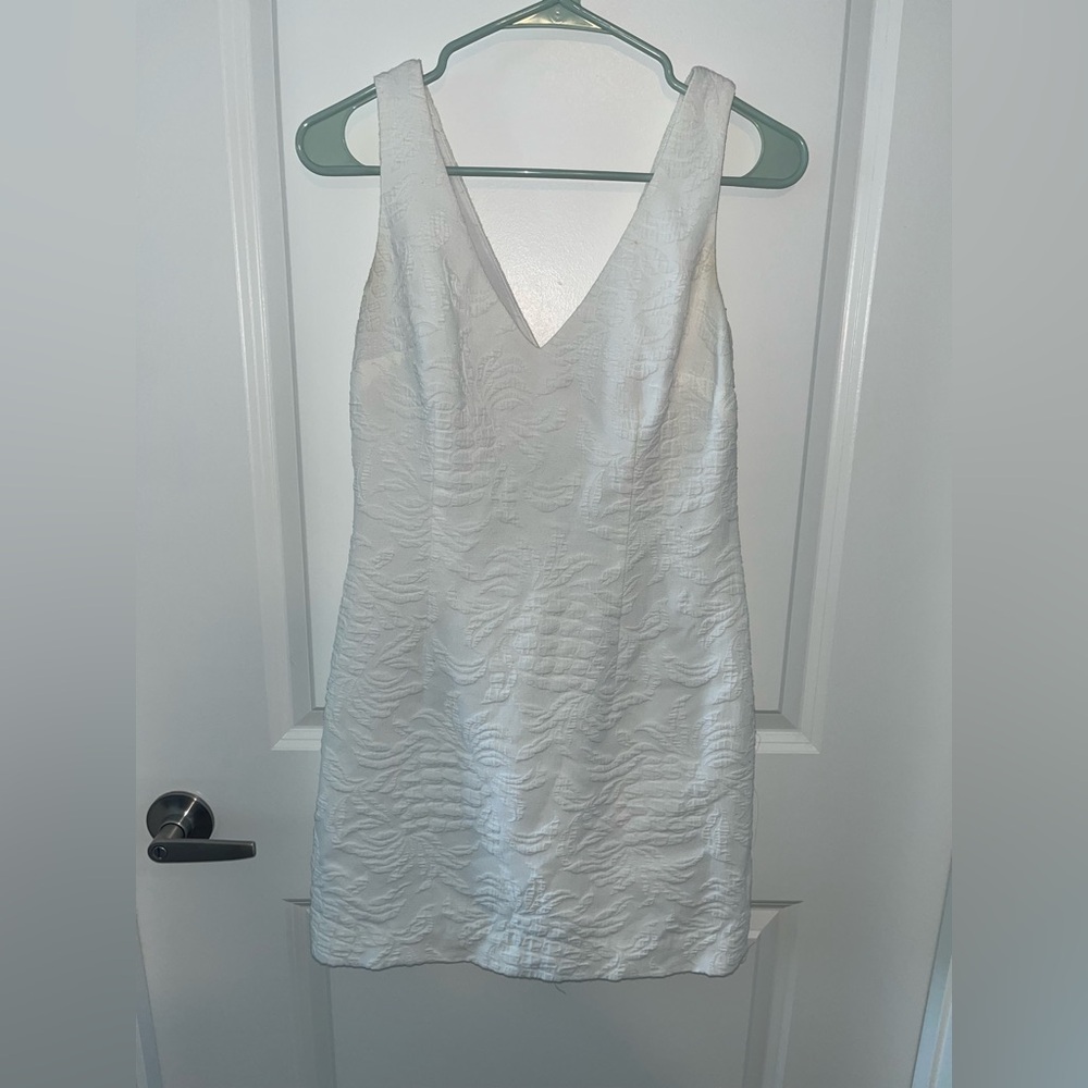 White Pineapple design Lily Pulitzer Dress